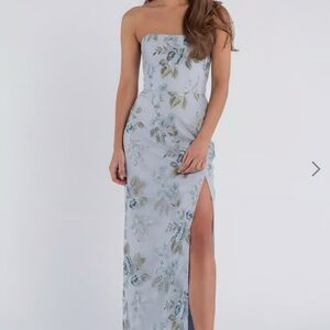 Jenny Yoo Mercy Strapless Enchanted Floral Dress -read info!